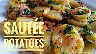 Only 3 Potatoes, 1 Onion and Coriander to make this | Sautée Potatoes Recipe | Thanks for 100 subs!