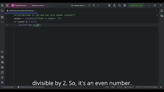 Python Odd & Even Number Checker | Beginner Friendly Tutorial