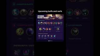 patch 12.7 buffs and nerfs #lol #leagueoflegends #new #shorts #buff #nerf #patch #12.7