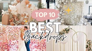 TOP 10 BEST Party Backdrops for Event Planners and Event Balloon Decorators!