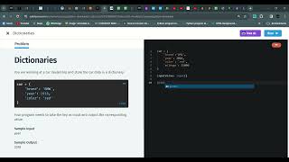73 Dictionaries | Python Developer | Sololearn