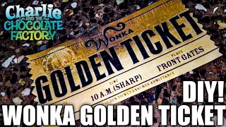 Making Willy Wonka Golden Ticket Out of Printout 😘