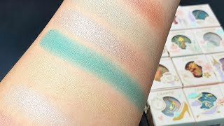 ColourPop Disney Princess HEART OF GOLD Super Shock Shadow Bundle | Swatches #colourpop #disney