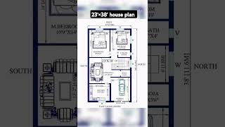 23'×38' house plan #home #lowbuget #beautifulhomes #homemade #civilsitework