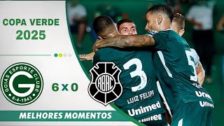 SHOW DO VERDÃO: Goias 6 x 0 Rio Branco | Copa Verde 2025 | Gols da Partida!