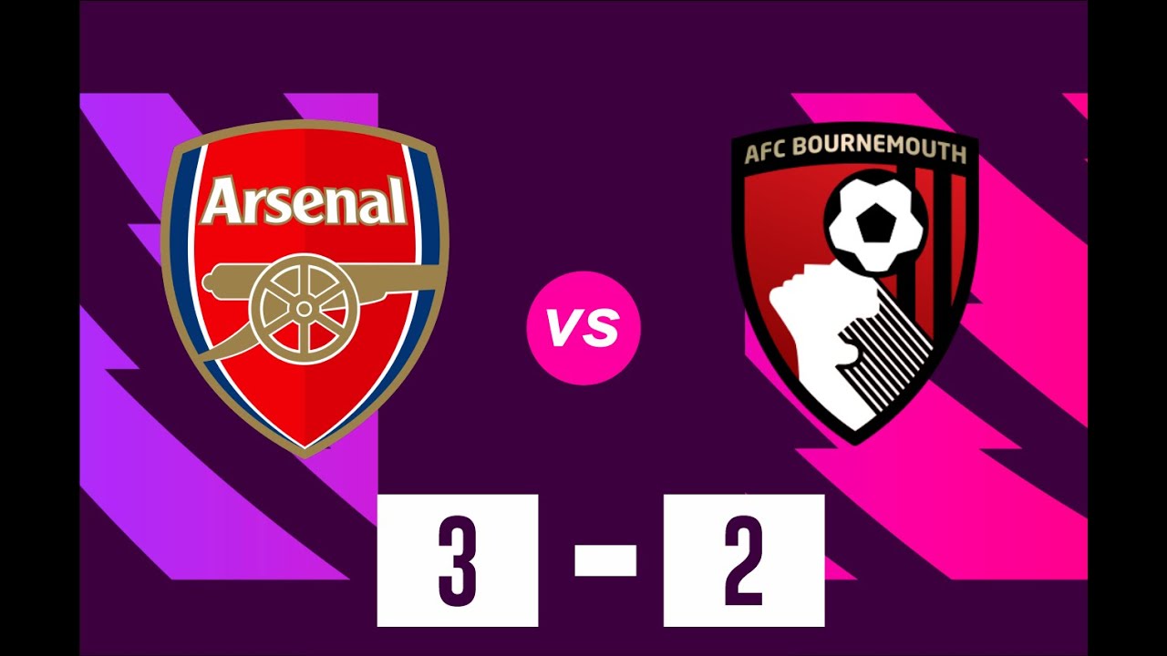 Arsenal Vs Bournemouth 3 2 Highlights & Goals Premier League - YouTube