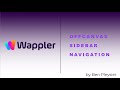 Offcanvas - Sidebar Navigation