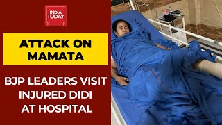 BJP Delegation Visits SSKM Hospital To Meet Injured Mamata Banerjee