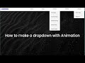 HOW TO MAKE CSS DROPDOWN MENU WITH ANIMATION