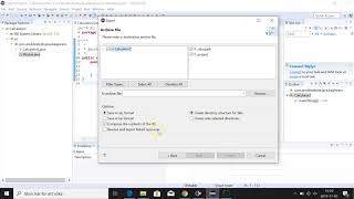 How to export an eclipse project as a zipped file