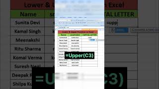 Excel Lower \u0026 Upper Functions Explained