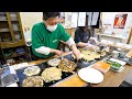 岡山）何この焼そば？！想像の斜め上を行くビックリ名物グルメ満載お好み焼き屋丨Japanese Street Food