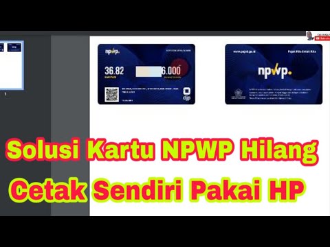 Cara Cetak Kartu NPWP Hilang Atau Rusak Secara Online Di DJP Online ...