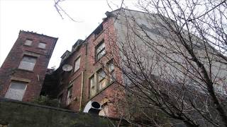 Abandoned Temperance Hotel building in Newcastle tyne and wear