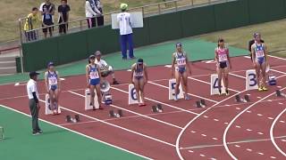 平成30年度福井県高等学校春季総合体育大会陸上競技会　女子100ｍ決勝