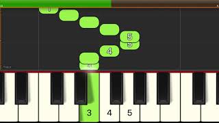 LEVEL 1 FULL SPEED - Ode to Joy - How to play on Piano - Finger Positions - Synthesia