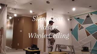 Popcorn Ceiling Texture Removal   (by Sanding Machine)