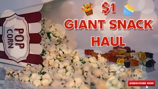 $1 Giant Snack & Movie Haul | Movie Night Gift Basket          |Dollar Dan