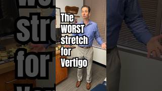 The WORST stretch for Vertigo. #chiropractic ##stretching #vertigotreatment
