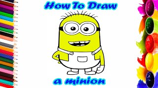 How To Draw A Minion#shorts
