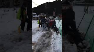 【除雪】スキッドホイルローダー救出！【庭箱鉄道公式】