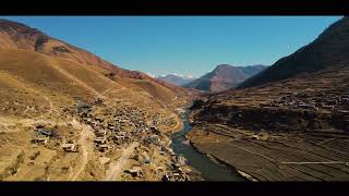 Drone footage of tatopani Jumla जुम्लाको तातोपानी बजार ड्रोन भिडियो