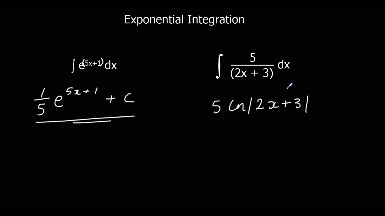 Exponential Integration Youtube