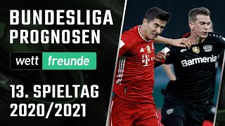 Bundesliga Tipps 13. Spieltag 20/21 ⚽  Prognose und Expertentipps 🎄 Sportwetten Vorhersage