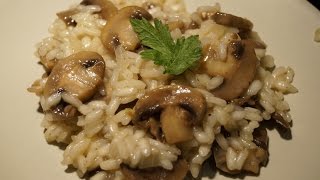 Risotto aux champignons crémeux sans crème