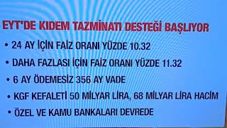 EYT KIDEM TAZMİNATI VE EMEKLİ MAAŞI HESAPLANMASI TABLOSU