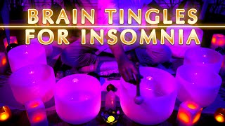 Insomnia Brain Tingles | Brain Massage for Sleep | Sound Bath | Sleep Music | Meditation Music
