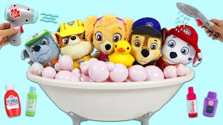 Paw Patrol Pups Bubble Bath Grooming & Bedtime Story Time with Water Wonder Coloring Book!