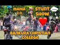 BAJAJ PULSAR MANIA 2.0 || STUNT SHOW || IN BANKURA CHRISTIAN COLLEGE #bajaj #ns200 #ns160 #ns125