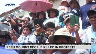 Peru mourns people killed in protests amid state of emergency