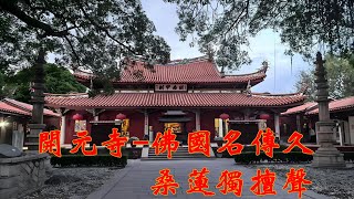 开元寺-佛国名传久 桑莲独擅声，与西街相邻的开元寺，乃福建规模最大的佛教寺院。东西双塔巍峨耸立，大雄宝殿庄严肃穆。古寺香火鼎盛，善男信女纷至沓来，在袅袅香烟与悠悠梵音中，祈愿阖家幸福、平安顺遂。