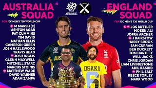 𝐓𝐇𝐄 𝐔𝐒𝐔𝐀𝐋 𝐒𝐔𝐒𝐏𝐄𝐂𝐓𝐒! ICC T20 World Cup 2024 Australia & England Squad Analysis & Review | Pdoggspeaks