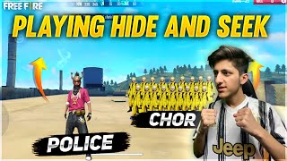 Playing Hide & Seek Finding These Noob Chimkandis😂😂 on Factory Roof - Garena Free Fire