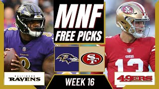 Monday Night Football Picks (NFL Week 16) RAVENS vs. 49ERS | MNF Parlay Picks