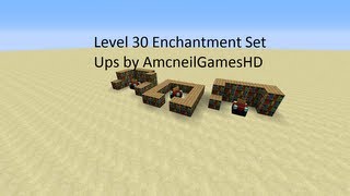 Minecraft: Level 30 Enchantment Table Set Ups
