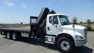 2007 Freightliner M2 112 Hiab E-7 Hipro 10 Ton Knuckle Boom Truck