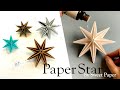 How to fold a 3D Paper Star✨