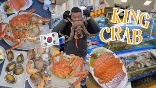 Korea Vlog #8: fresh king crab, live octopus, etc. at Noryangjin Fish Market in Seoul 🇰🇷 | Bianca B.