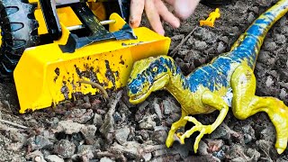 Dinosaur Excavation! Tonka Trucks Digging Up Dinosaurs | Toy Trucks for Kids | Jack Jack Plays