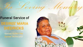 In Loving Memory of Desiree' Maria Diedricks