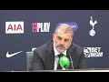 ange cam tottenham boss postecoglou on the sidelines and after the game spurs 0 1 arsenal