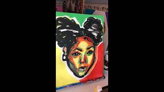 Black Girl Painting