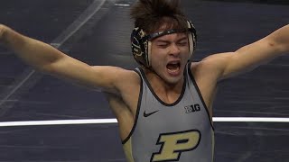 Iowa’s Spencer Lee pinned by Purdue’s Matt Ramos in NCAA wrestling semifinals