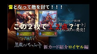 【シャドウバースエボルヴ】レヴィオンを中心にロイヤルの新カードを５枚紹介！【新カード紹介】【黒銀のバハムート】