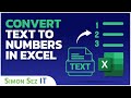 Mengubah Teks menjadi Angka di Excel