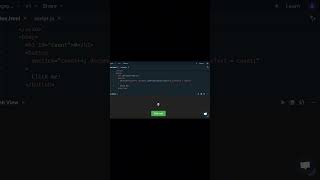 Easiest JavaScript Click Counter – Beginner-Friendly! #learntocode #javascript #coding #programming